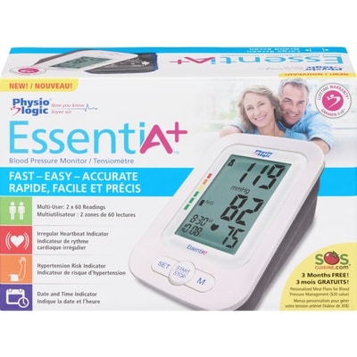 Physio Logic Essentia+ Blood Pressure Monitor 1 ea, $47.99/1ea