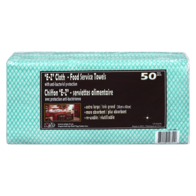 United Ez Cloth Towel, Green (Case) 50x1.0 ea, $0.20/1ea