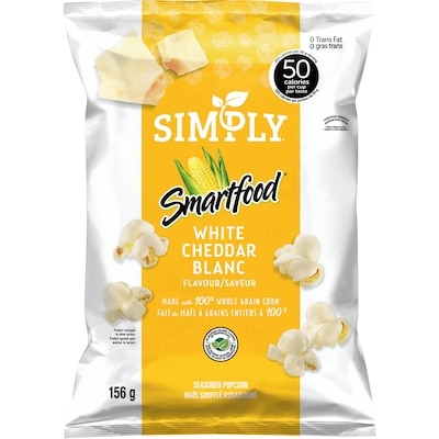 Smartfood Simply White Cheddar Popcorn 156 g, $3.84/100g