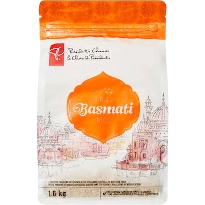 le Choix du Président Riz basmati 1.6 kg, 0,69 $/100g