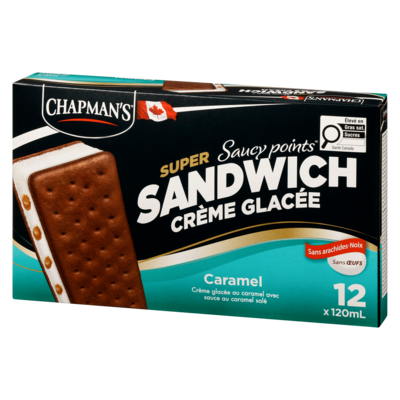Super Sandwichs crème glacée saucy points caramel