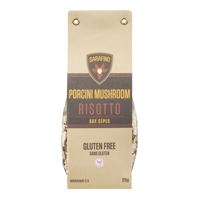 Sarafino Porcini Mushroom Risotto 215 g, $3.25/100g