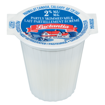 Lactantia Milk 2% Partly Skimmed, portions 160x9.0 ml, $0.45/100ml