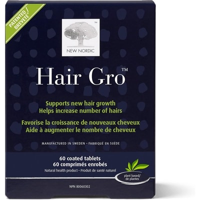 New Nordic Hair Gro 60 ea, 0,70 $/1ch