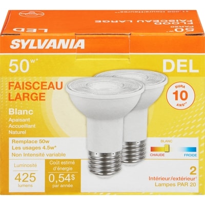 Sylvania Lampe à DEL 1 ea, 7,00 $/1ch