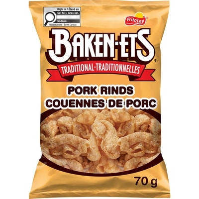 Baken-ets Couenne de porc Traditionnelles 70 g, 4,27 $/100g