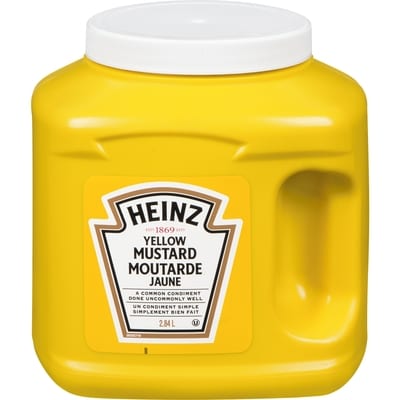 Heinz Yellow Mustard 2.84 l, $0.36/100ml