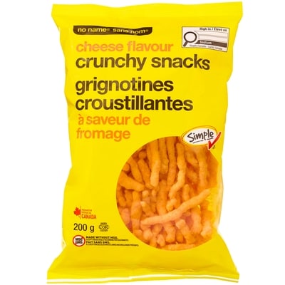 No Name Cheese Flavour Crunchy Snacks 200 g, $1.50/100g