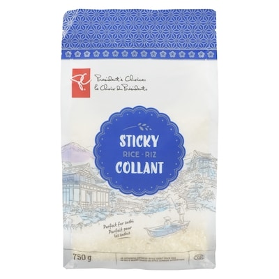 le Choix du Président Riz collant 750 g, 0,67 $/100g