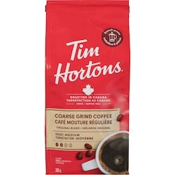 Tim Hortons Café moulu, grosse mouture 300 g, 4,00 $/100g