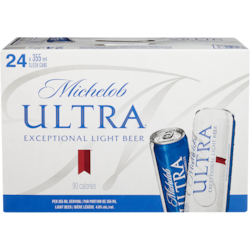Michelob Ultra Beer (ID required at pick-up) 24x355.0 ml, $0.50/100ml