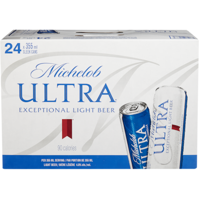 Michelob Ultra Beer (ID required at pick-up) 24x355.0 ml, $0.47/100ml
