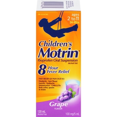 Motrin Ibuprofen Oral Suspension, Grape 120 ml, $10.41/100ml