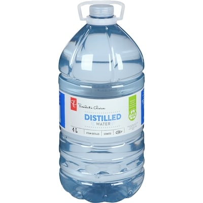 President's Choice Distilled Water 4 l, $0.05/100ml
