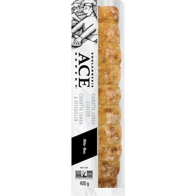Boulangerie ACE Bouquet ciabatta lunga 400 g, 1,00 $/100g