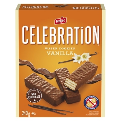 Leclerc Celebration Wafers, Vanilla 240 g, $2.29/100g