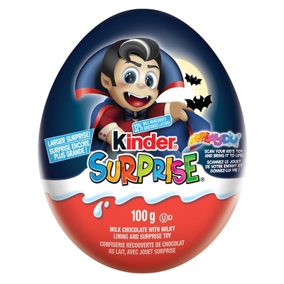 Kinder SURPRISE Milk Chocolate Egg with Toy, Halloween Gift with Surprise 100 g, $8.00/100g