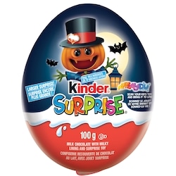 Kinder SURPRISE oeuf en chooclat d'Halloween avec jouet, cadeau d/Halloween avec surprise 100 g, 7,00 $/100g