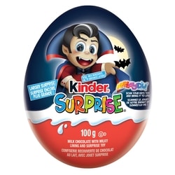Kinder SURPRISE œuf en chocolat avec jouet, cadeau d'Halloween avec surprise 100 g, 7,00 $/100g
