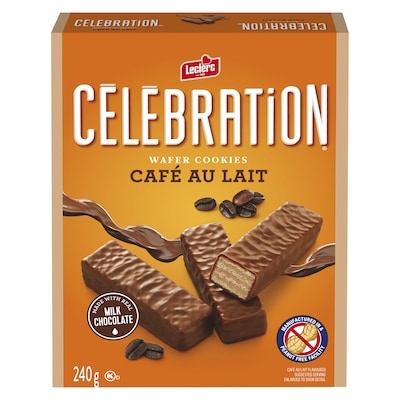 Leclerc Celebration Coffee Wafer Cookies 240 g, $2.20/100g