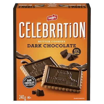 Leclerc Celebration 45% Chocolate Butter Cookies 240 g, $1.87/100g
