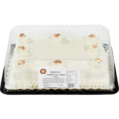 null Vanilla Eggless Quarter Slab Cake 1.65 kg, $1.76/100g