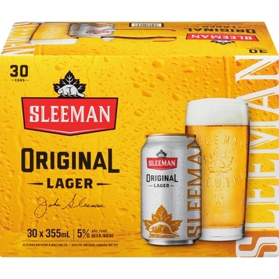 Sleeman Draught Beer (ID required at pick-up) 30x355.0 ml, $0.44/100ml