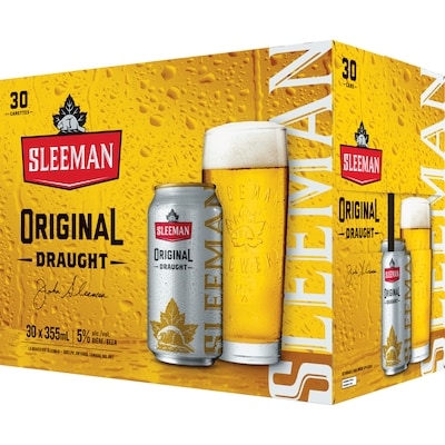 Sleemans Bière Draught (Pièce d’identité requise au moment du ramassage) 30x355.0 ml, 0,44 $/100ml
