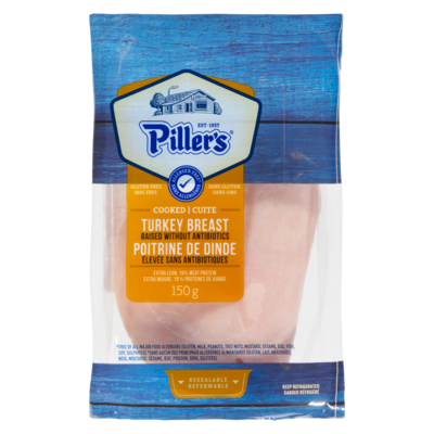 Pillers Turkey Breast Cooked 150 g, $4.00/100g