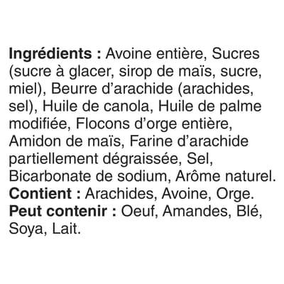 Val Nature Galettes, Beurre D’arachide, Collation pour le Petit-Déjeuner, 1 Portion par Sachet 5 Gallettes