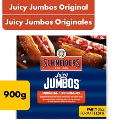 Schneiders Saucisses fumées originales Juicy Jumbos Format familial 900 g, 1,78 $/100g