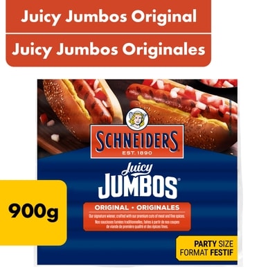 Schneiders Saucisses fumées originales Juicy Jumbos Format familial 900 g, 1,67 $/100g