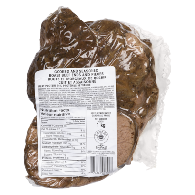 null Morceaux de rosbif cuit tranché 1 kg, 0,70 $/100g