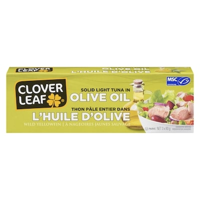 Clover Leaf Solid Tuna in Light Olive Oil 240 g, $2.91/100g