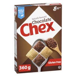 General Mills Chex Chocolate Cereal  360 g, $1.39/100g