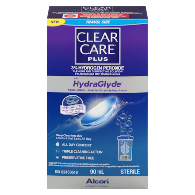 Clear Care Plus Contact Solution 90 ml, $9.43/100ml