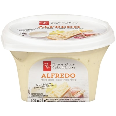 President's Choice Alfredo Pasta Sauce 300 ml, $2.00/100ml