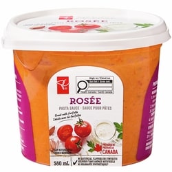 le Choix du Président Sauce rosée pour pâtes 580 ml, 1,46 $/100ml