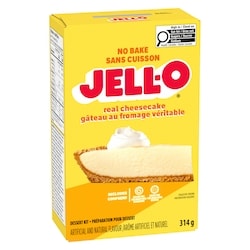 Jell-O No Bake Real Cheesecake Dessert Kit With Filling Mix And