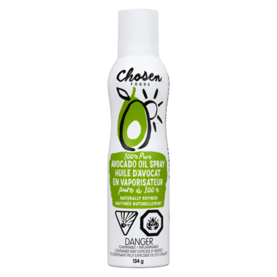 Chosen Foods Enduit en vaporisateur huile d’avocat 134 g