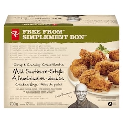 President's Choice Free From Crisp & Crunchy Mild Southern-Style Chicken Wings 700 g, $2.57/100g