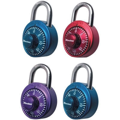 X-treme 48mm Wide Combination Dial Padlock with Aluminum Cover