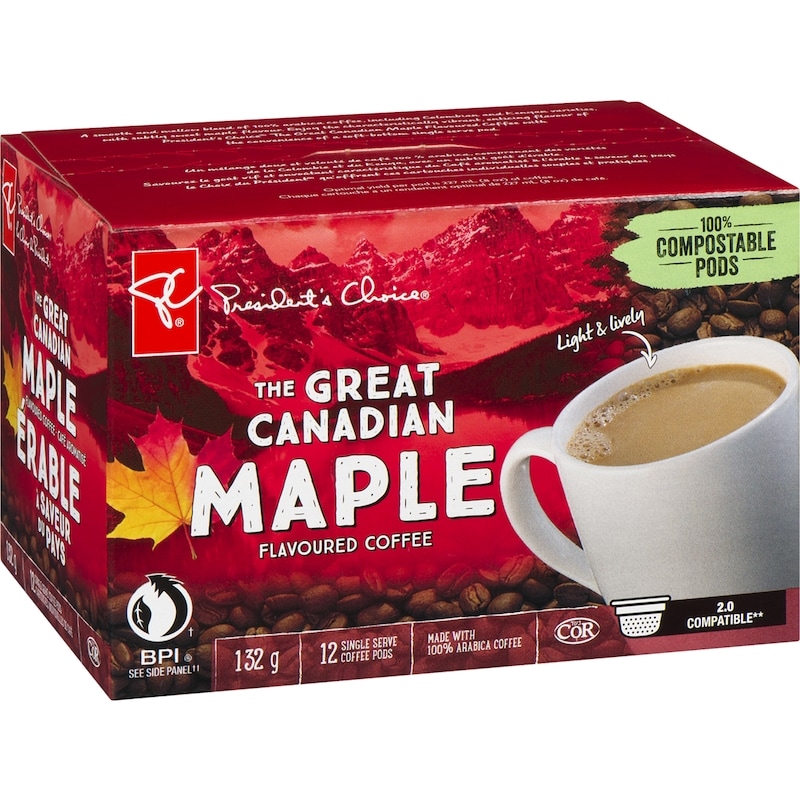 The Great Canadian Maple Flavoured Single Serve Coffee Pods