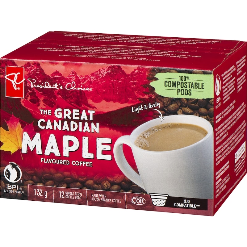 The Great Canadian Maple Flavoured Single Serve Coffee Pods