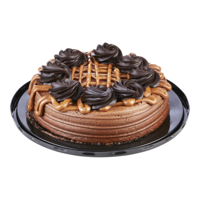 null Chocolate Caramel Single Layer Cake 510 g, $1.96/100g