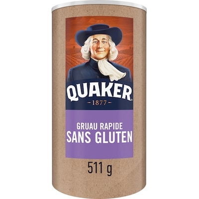 Quaker Gruau rapide Sans gluten 511 g, 1,56 $/100g