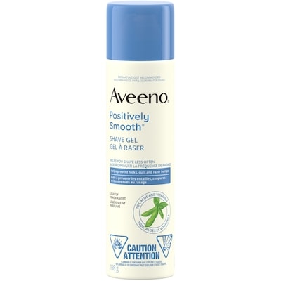Aveeno Gel à raser Positively Smooth 198 g, 5,05 $/100g