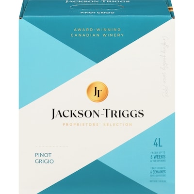 Jackson Triggs Jackson Triggs Pinot Grigio (ID required at pick-up) 4000 ml, $1.16/100ml