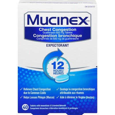 Mucinex Expectorant Tablets 40 ea, $0.72/1ea