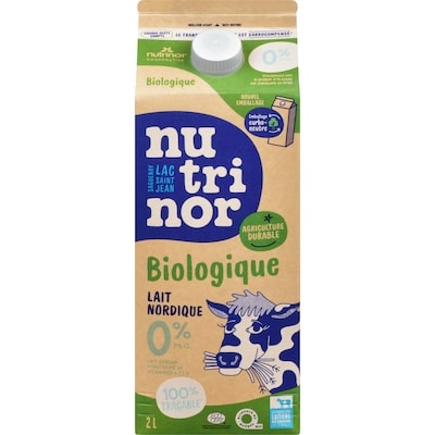 Nutrinor Lait nordique partiellement écrémé 2 l, 0,39 $/100ml